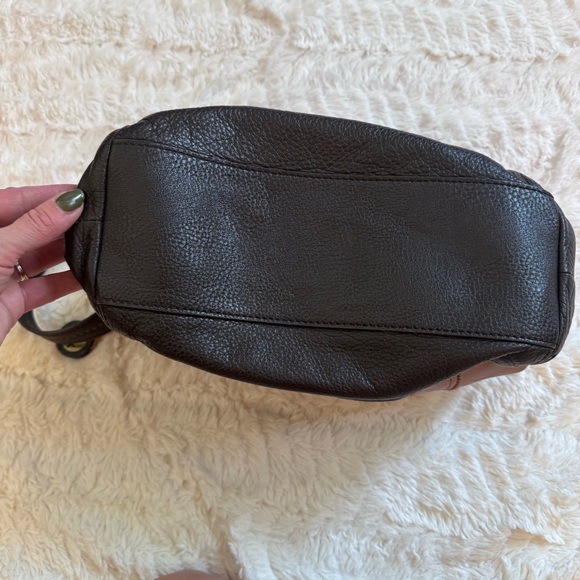 The Sak two toned Kendra leather satchel handle leather shoulder bag - Picture 11 of 12